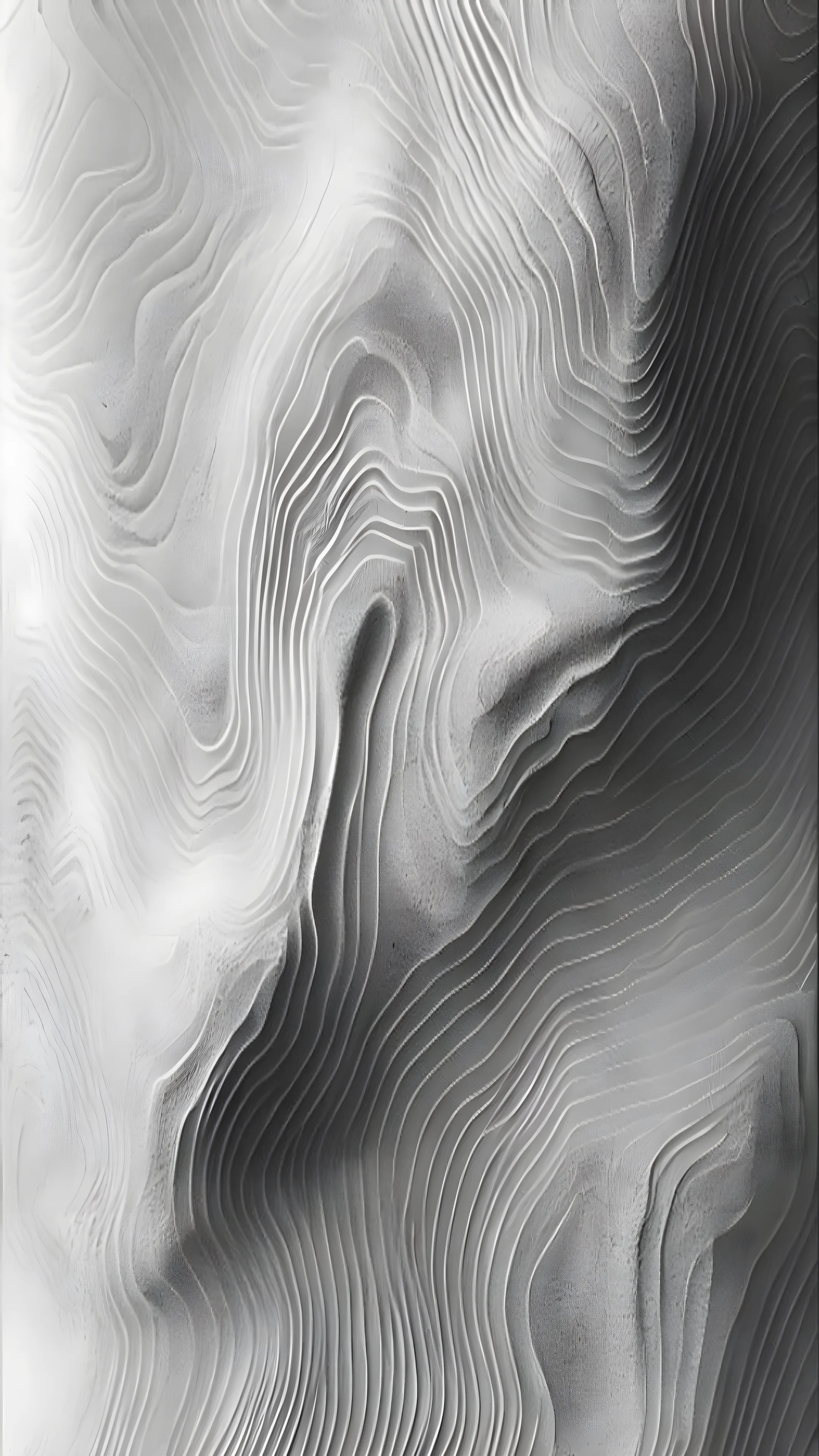 Abstract topographic line pattern in monochrome gradient