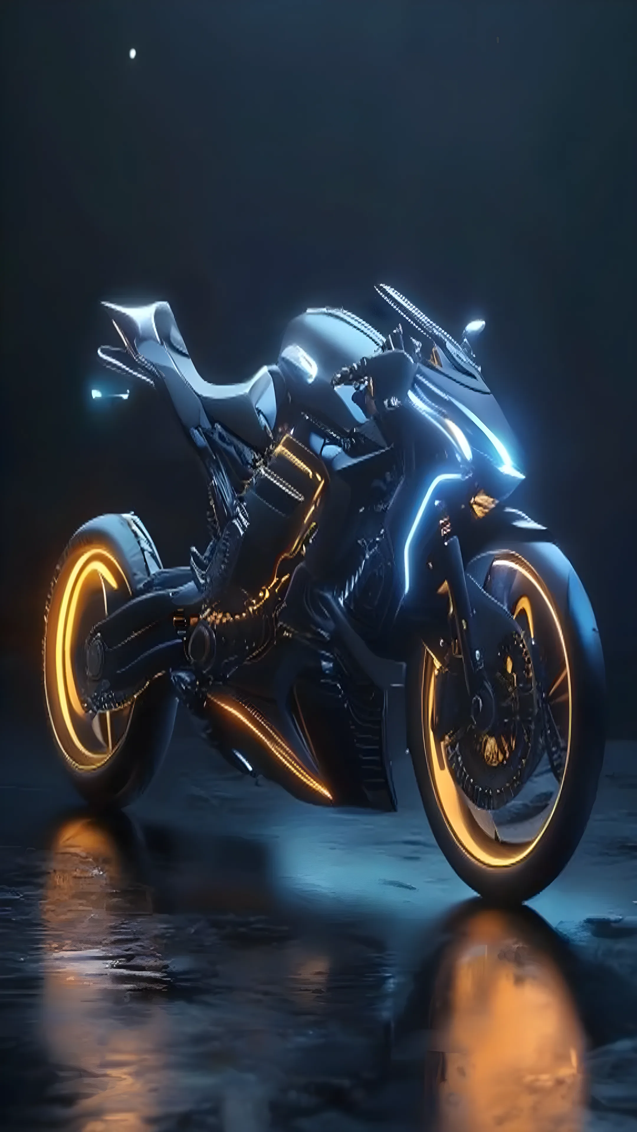 Futuristic motorcycle concept design