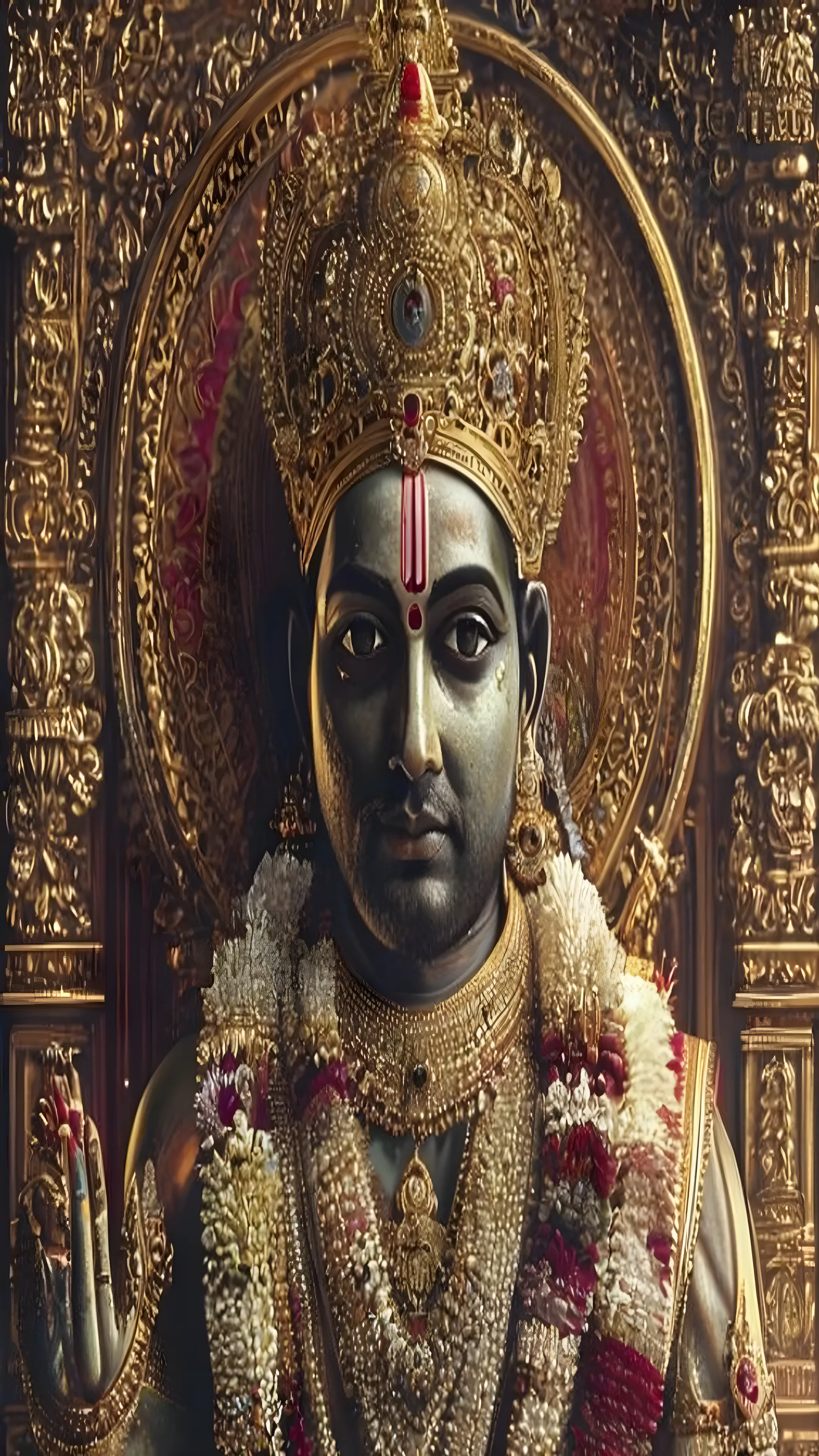 Lord Venkateswara temple deity portrait